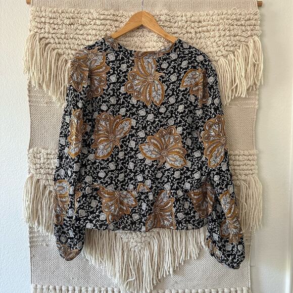 A.L.C. Lox Printed Silk Blouse - Picture 6 of 6